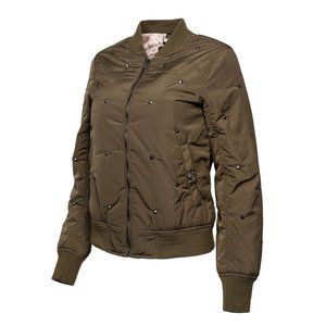 NWT Nanette Lepore Women's Studded Bomber Jacket